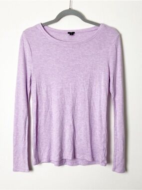 J Crew Light Purple Long-Sleeve Women's Top Size Small